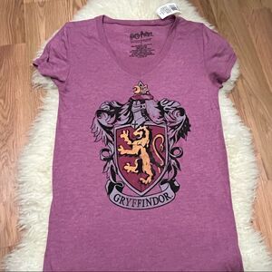 Harry Potter Gryffindor Mauve Graphic T-shirt S NWT